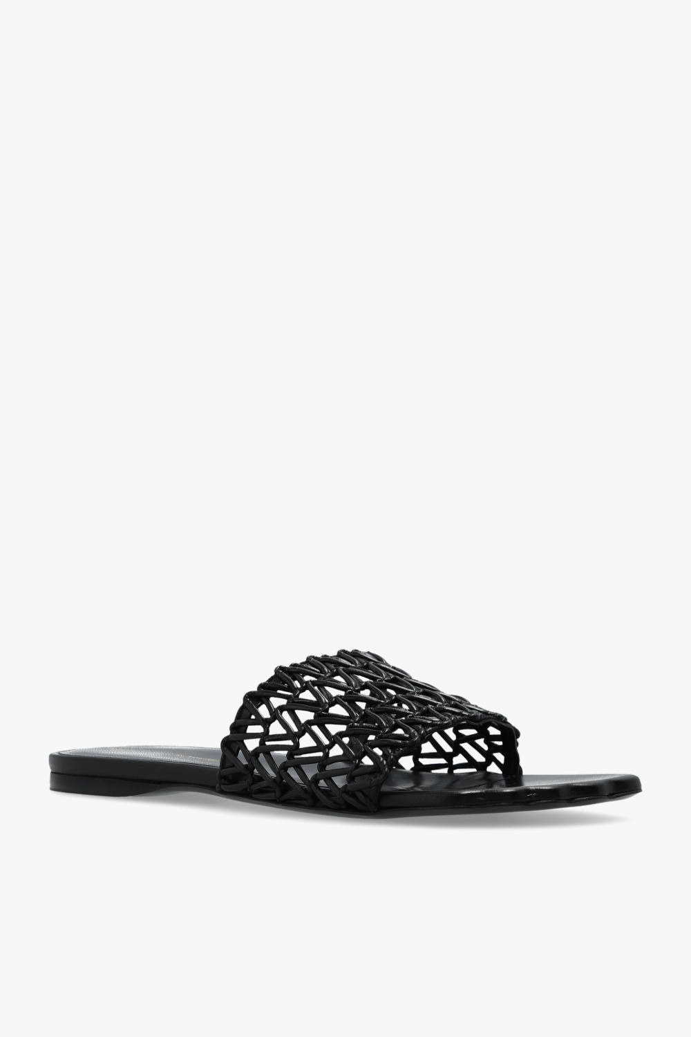 Black Sculpt Woven slides Proenza Schouler Vitkac GB